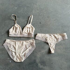 Eres 3-Piece Lace Set - Size 6 Bottom / 32B Top - Never Worn